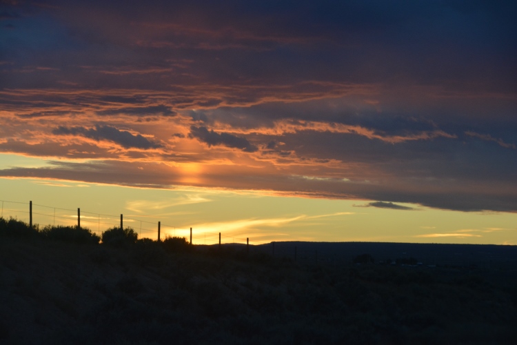 Rio Grande gorge at sunset